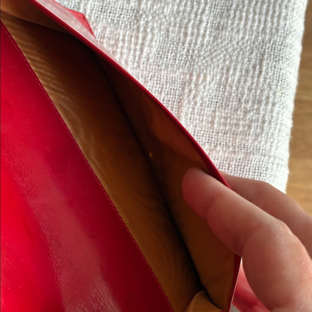 Gucci rare vintage Red wallet/Clutch - Picture 10 of 12